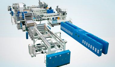 Extrusion coating line